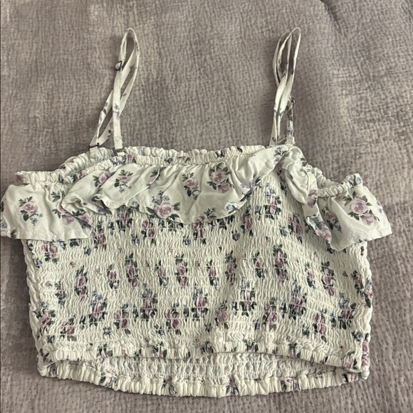 MATCHING SET: Hollister 2-Piece Smocked Floral Top/Skort Set - Picture 3 of 8